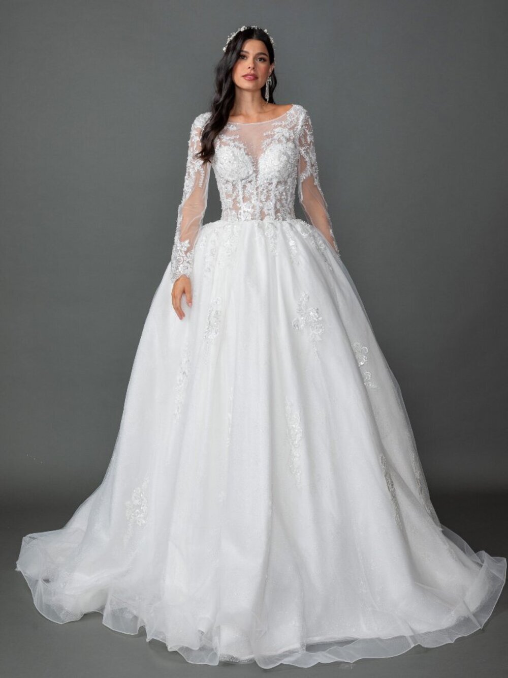 NEW OFF-WHITE Evening Gown Floor Length Formal Elegant Stunning 325